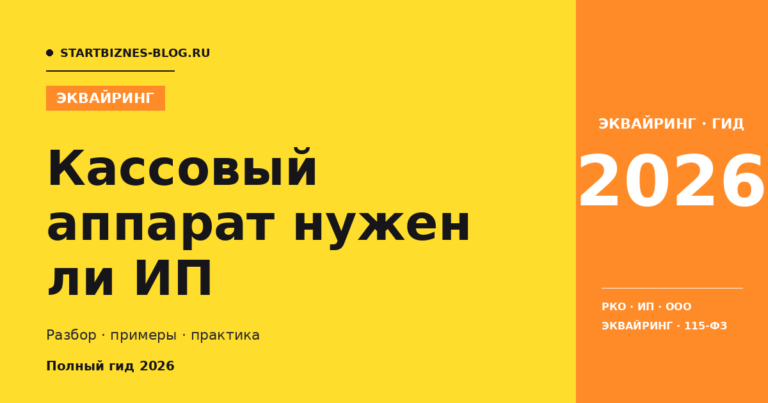 Кассовый аппарат нужен ли ип - полный гайд 2026