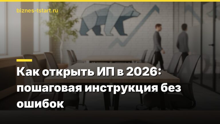 Как открыть ИП в 2026: пошаговая инструкция без ошибок
