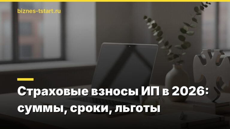 Страховые взносы ИП в 2026: суммы, сроки, льготы