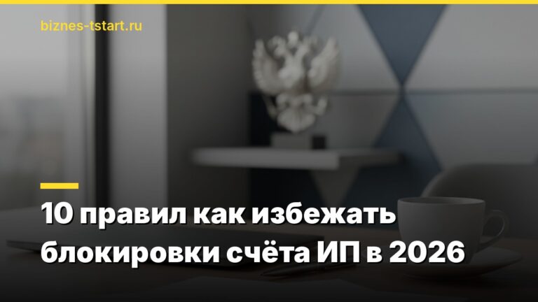 10 правил как избежать блокировки счёта ИП в 2026