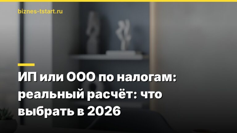 ИП или ООО по налогам: реальный расчёт: что выбрать в 2026
