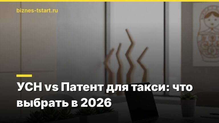 УСН vs Патент для такси: что выбрать в 2026