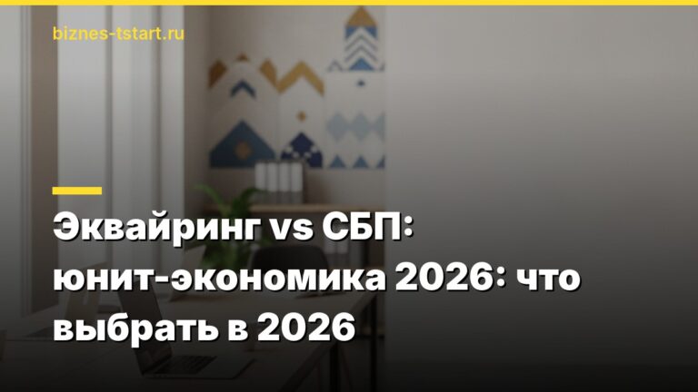 Эквайринг vs СБП: юнит-экономика 2026: что выбрать в 2026